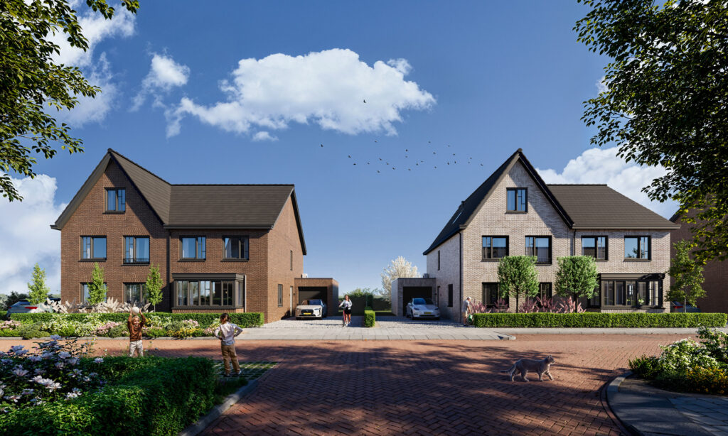 Twee-onder-een-kapwoningen blok 10, 11 en 13